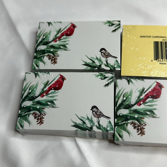 Winter Cardinal Enclosure Card 3.5x2.25" Pack of 50 - Picture 4 of 6